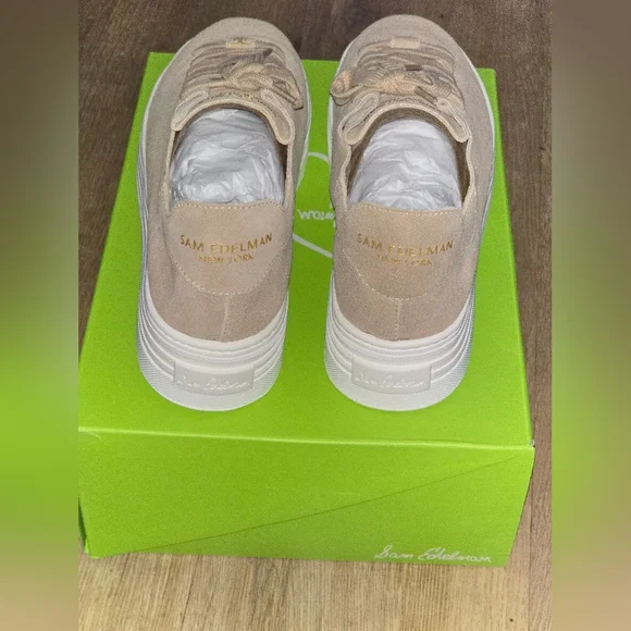 Sam Edelman Pippy Taupe Suede Platform Sneakers – 7.5M – NIB - Picture 10 of 13